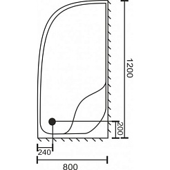 Royal Bath Душевой поддон RB 8120BК R – фотография-2